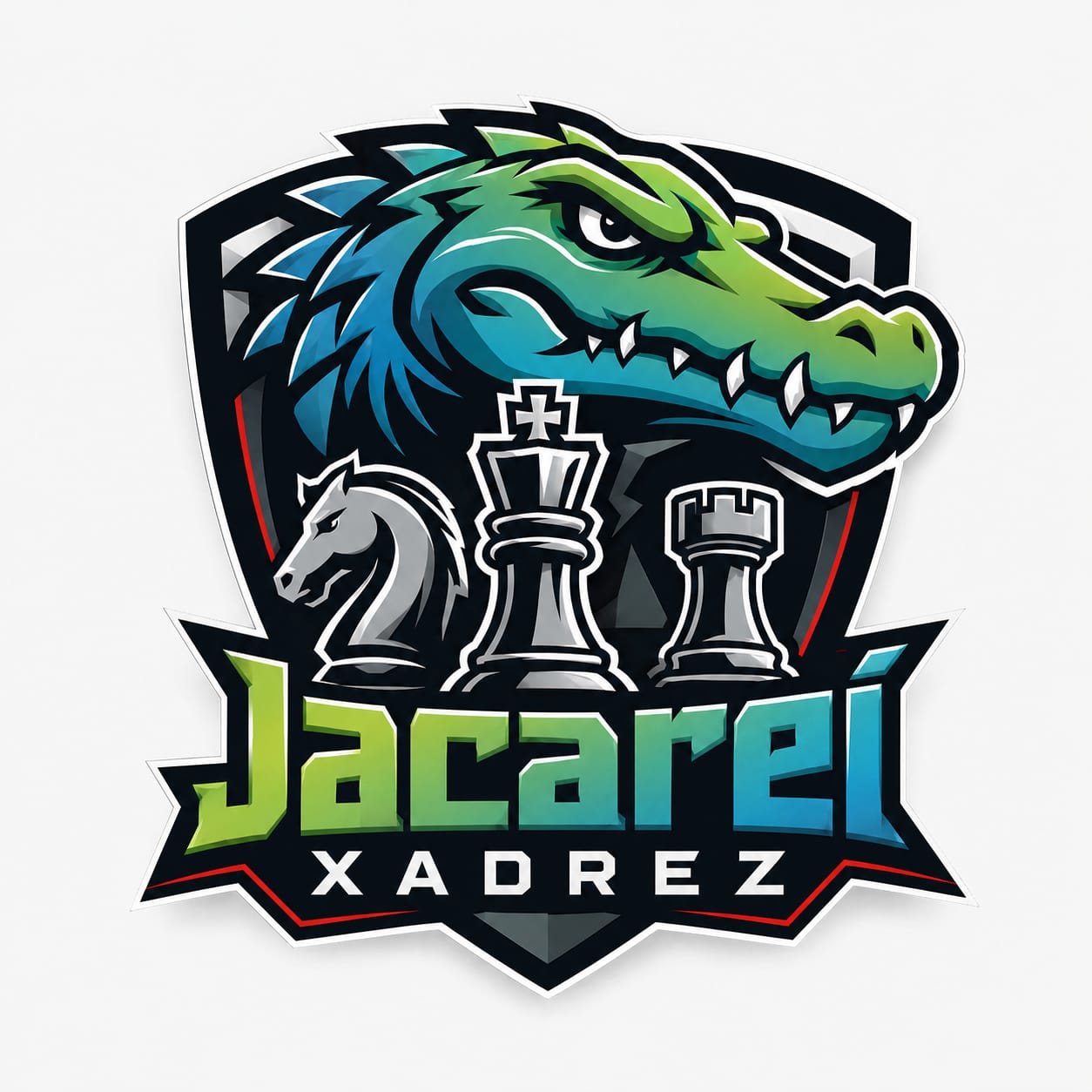 Logotipo oficial do Jacareí Xadrez