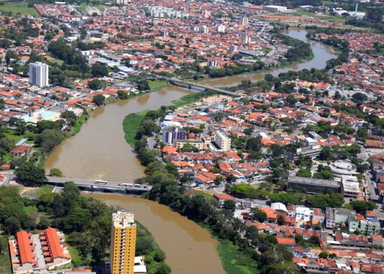 Vista panorâmica de Jacareí, sede da 9ª etapa do Circuito Vale+